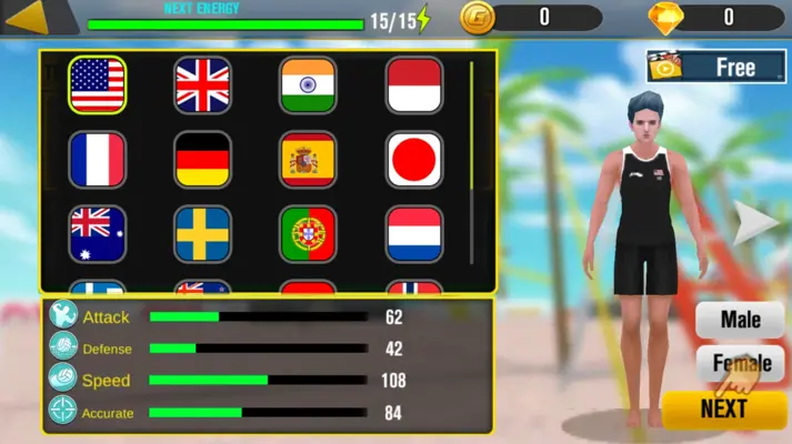 Beach VolleyBall Champions 3D android App screenshot 0